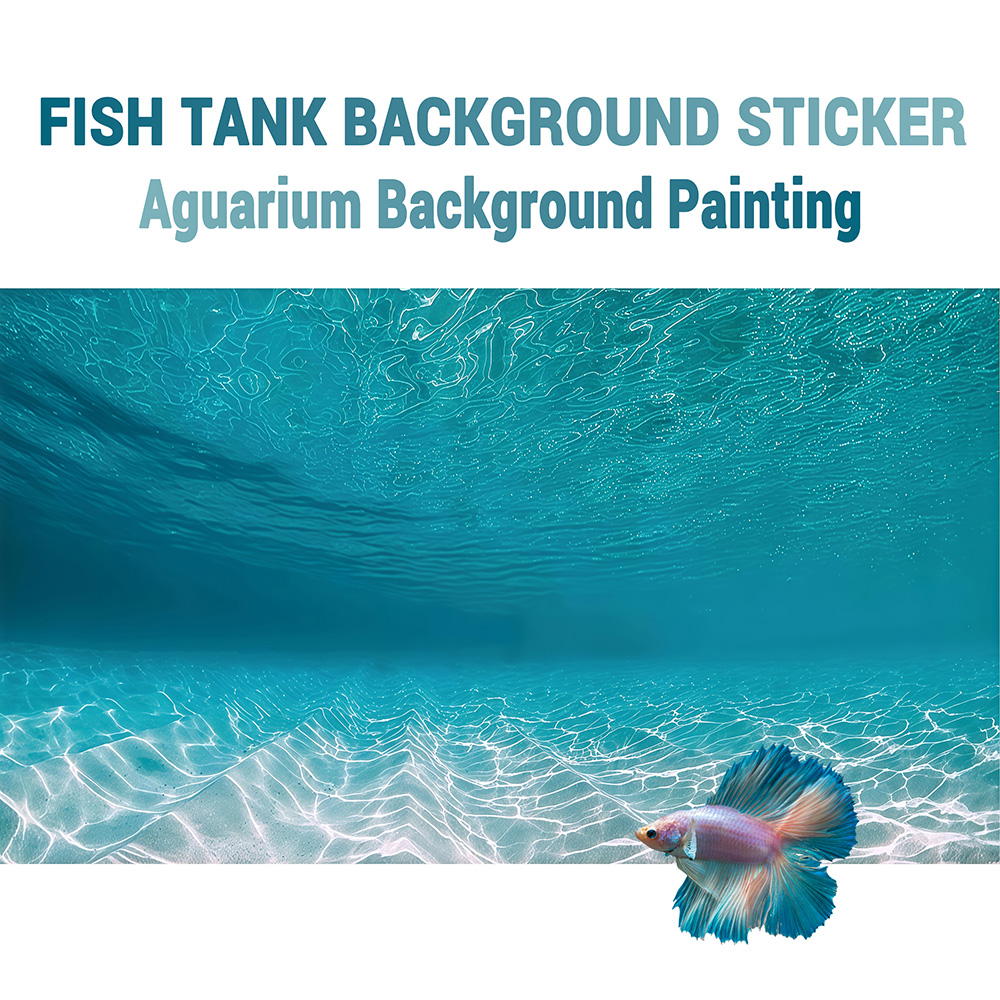 Aquarium Sand White - 햇살에 비치는 흰 모래, 어항 배경