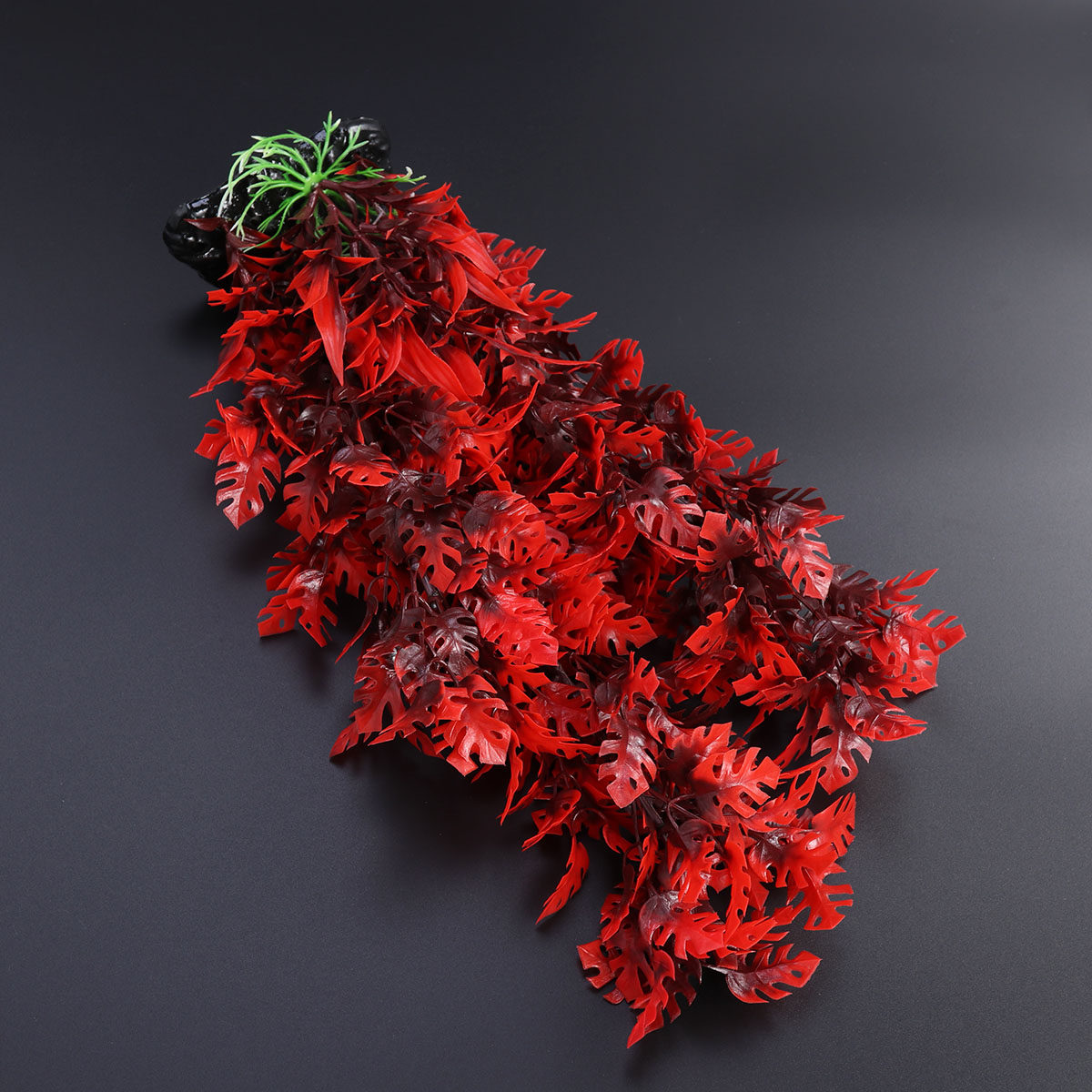 Aquarium Plant Red - 40cm 빨간 잎 인조 수초, 수족관
