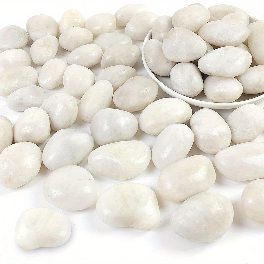 400g 백색 광택 천연 강 자갈 2-3cm - 화분, - Aquarium Sand White 리뷰 및 가격
