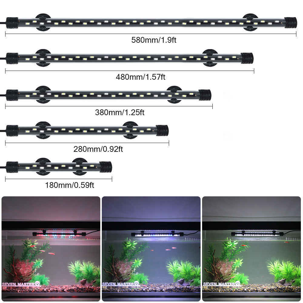 수족관 빛 LED 식물 성장 램프 방수 물고기 탱크 빛 - Aquarium Plant Growing 리뷰 및 가격