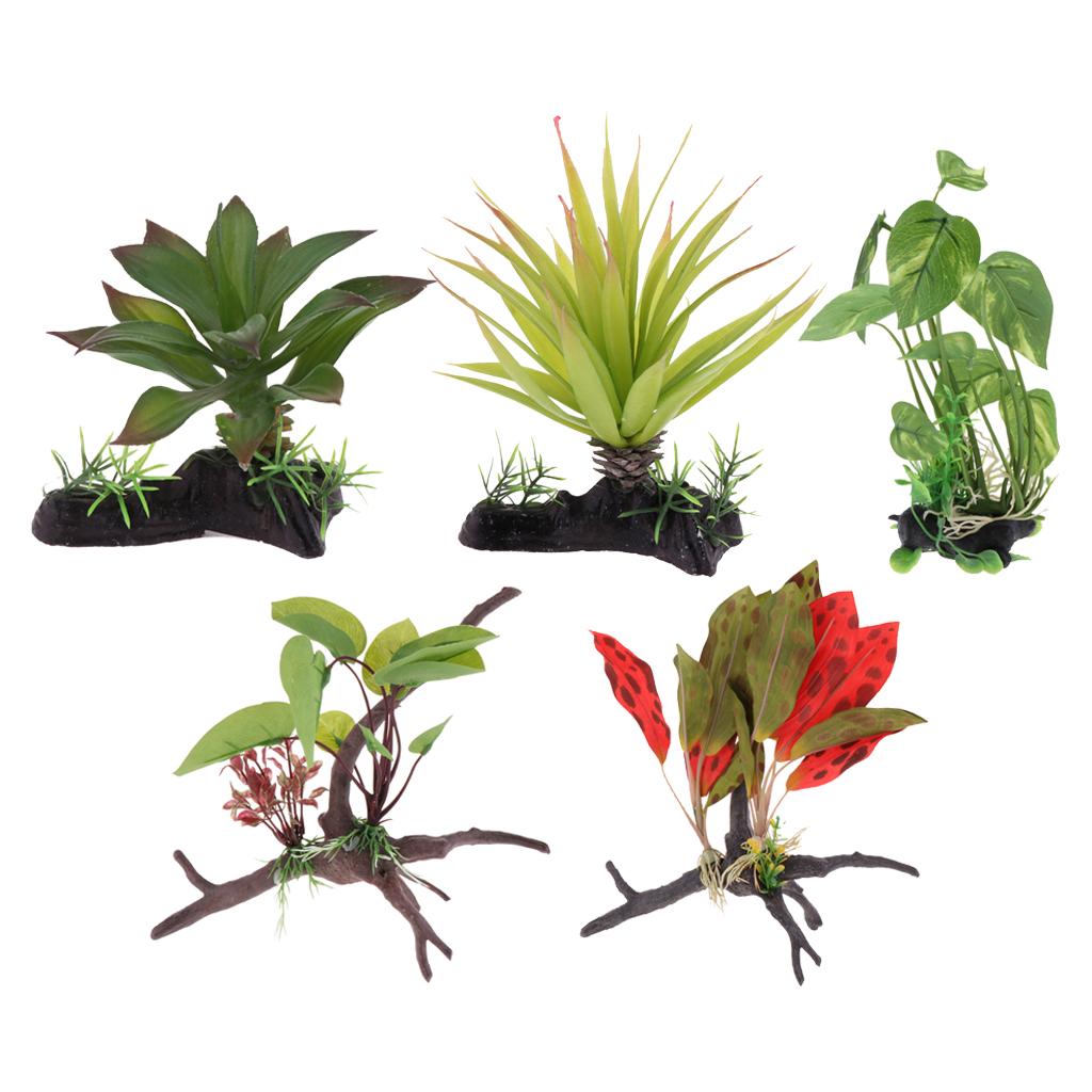 파충류 테라리움 식물 인공 정글 덩굴 장식 용품 파충류 - Aquarium Plant Vine 리뷰 및 가격