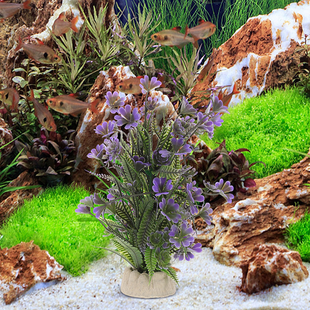 2개입 수족관 장식 인조 수초 플라스틱 리얼리스틱 부드 - Aquarium Plant Red 리뷰 및 가격