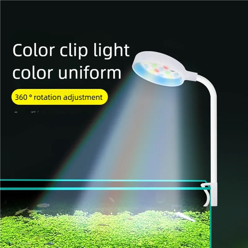 3W LED 클립형 수족관 조명 풀 스펙트럼 USB 어 - Aquarium Plant Growing 리뷰 및 가격