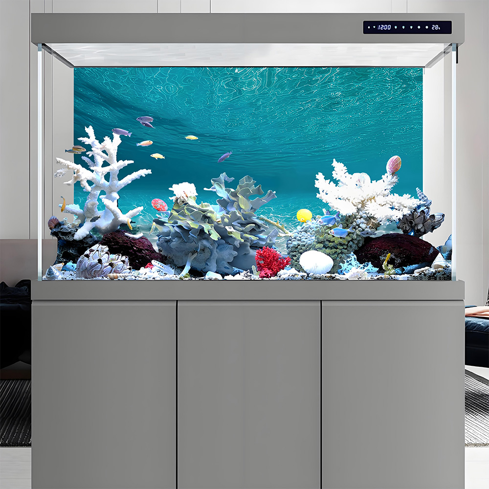 햇살에 비치는 흰 모래, 어항 배경 그림, 수족관 스티 - Aquarium Sand White 리뷰 및 가격
