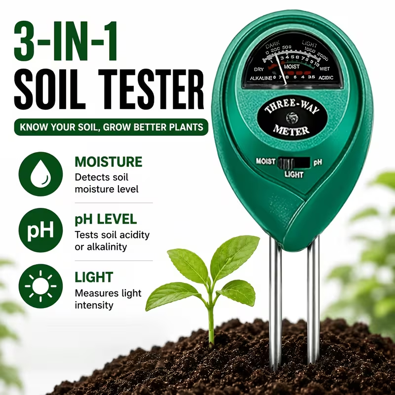 3-in-1 토양 측정기 (수분, pH, 조도 측정기) - Tissue Culture Plant 리뷰 및 가격