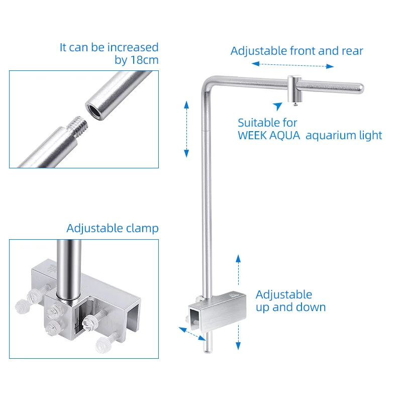주간 아쿠아 라이트 스탠드 범용 알루미늄 합금 수족관  - Aquarium Planted Tank Light 리뷰 및 가격